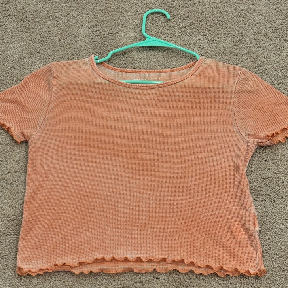 Two American Eagle Waffle Tops